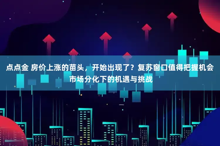 点点金 房价上涨的苗头，开始出现了？复苏窗口值得把握机会 市场分化下的机遇与挑战